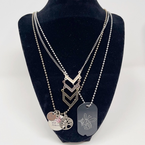 Ball & Link Chain Necklace Pendant Bundle - Picture 1 of 10